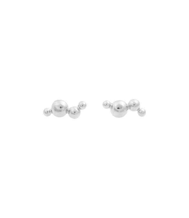 Bandhu Dot Pin Earrings Silver (set)