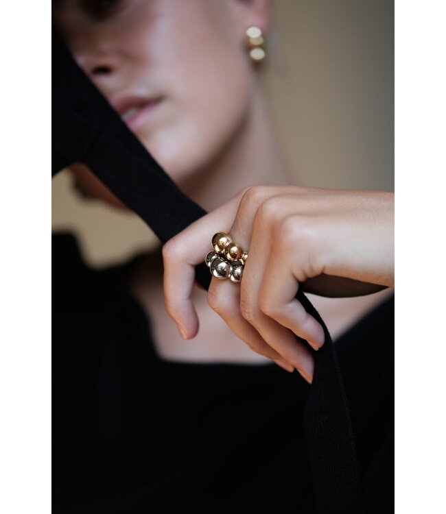 Bandhu Dot Ring Gold Plated