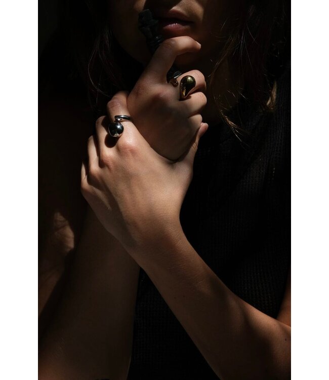 Bandhu Liquefy ring Gold Plated