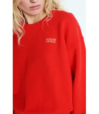 American Vintage Izubird Sweater Fraise Vintage