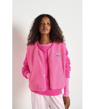 American Vintage Hoktown Jacket Sleeveless Pink Fluo