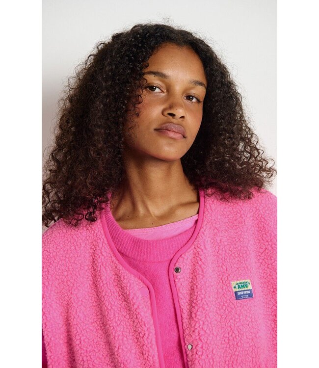 American Vintage Hoktown Jacket Sleeveless Pink Fluo