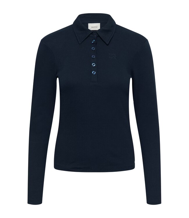 Gestuz Drew LS Polo Top Sky Captain