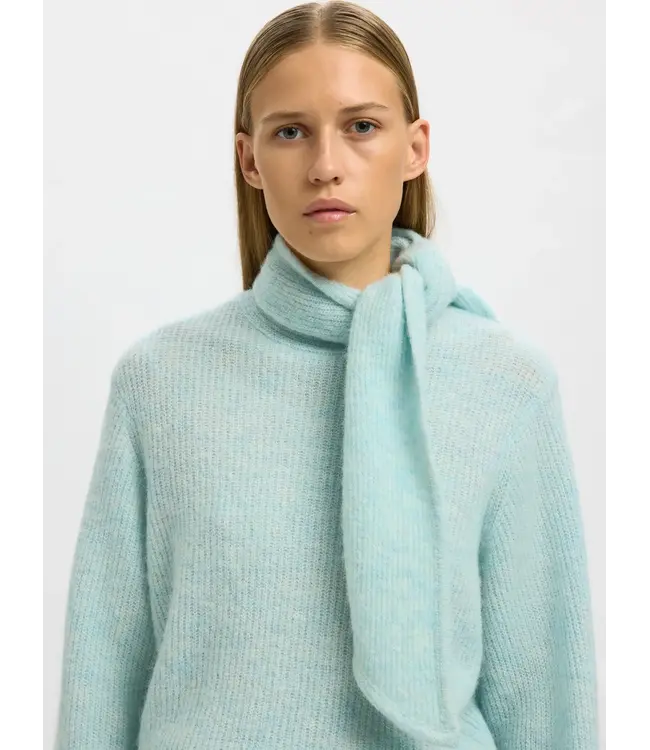 Selected Femme Lulu Ls Bow Knit