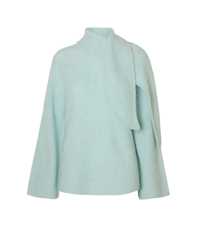 Selected Femme Lulu Ls Bow Knit