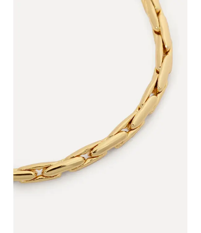 Les Soeurs Mara Linked Snake Bracelet Gold