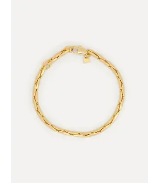 Les Soeurs Mara Linked Snake Bracelet Gold