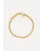 Les Soeurs Mara Linked Snake Bracelet Gold