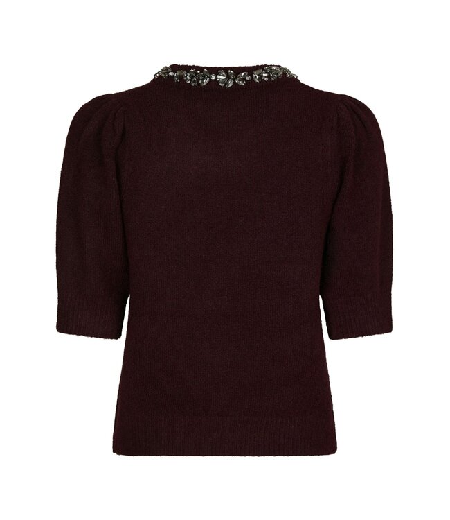 Neo Noir Maia Stone Knit blouse