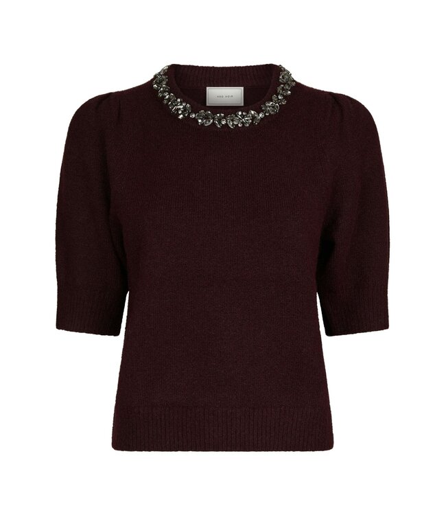 Neo Noir Maia Stone Knit blouse