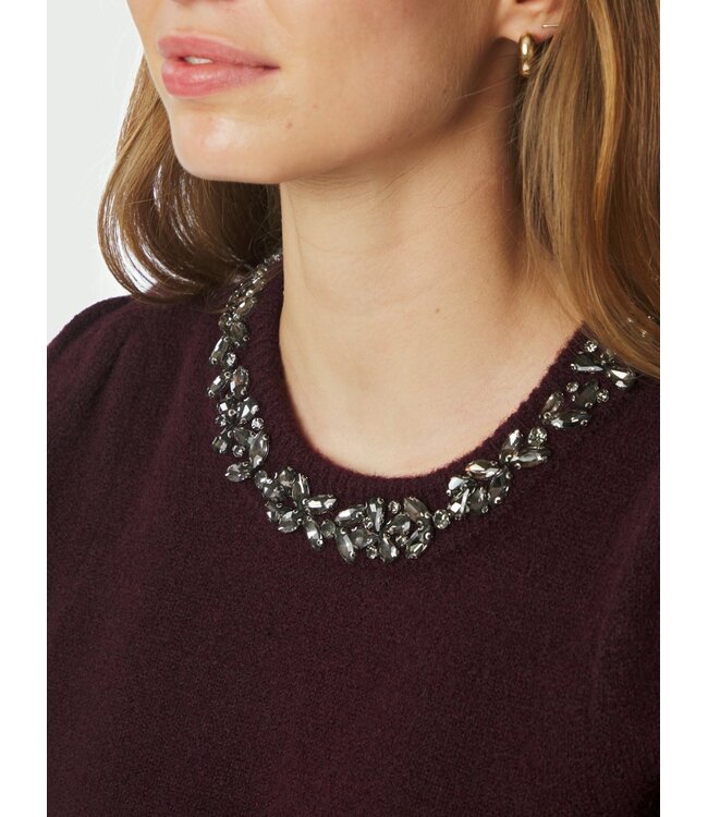 Neo Noir Maia Stone Knit blouse