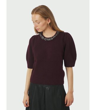 Neo Noir Maia Stone Knit blouse