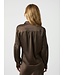 Naja Satin Shirt Dark Brown