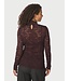 Neo Noir Liza Laceflower Blouse Burgundy