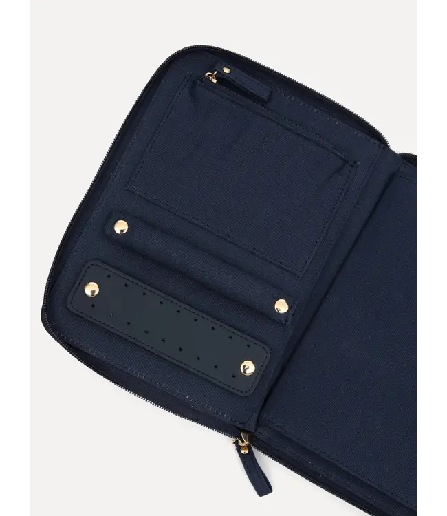 Les Soeurs Mae Jewellery Case Navy