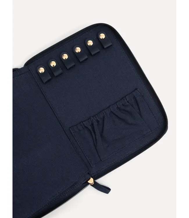 Les Soeurs Mae Jewellery Case Navy