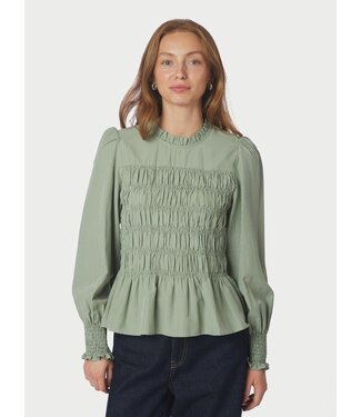 Neo Noir Possa Stripe Blouse Dusty Green