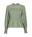 Neo Noir Possa Stripe Blouse Dusty Green