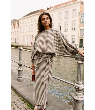 Monré Joëlle Skirt Square Blue Grey