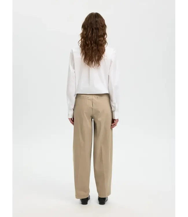 Selected Femme Barrel Mille Hw Pants Moonstruck