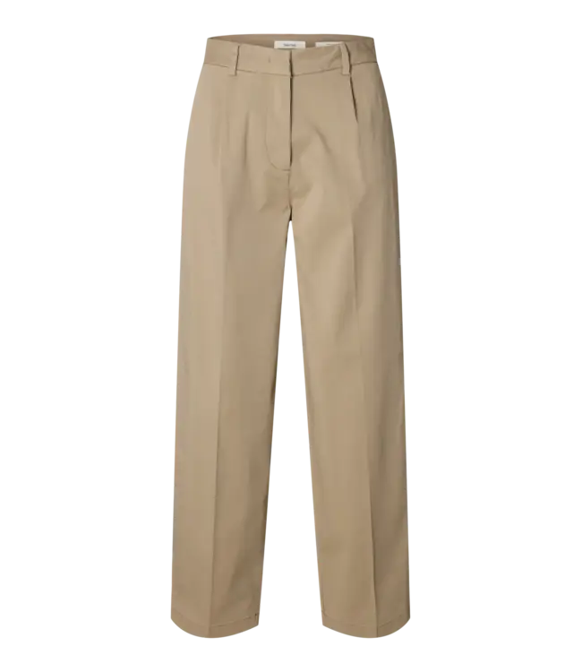 Selected Femme Barrel Mille Hw Pants Moonstruck