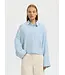 Selected Femme Astha Cropped Boxy Shirt Cashmere Blue