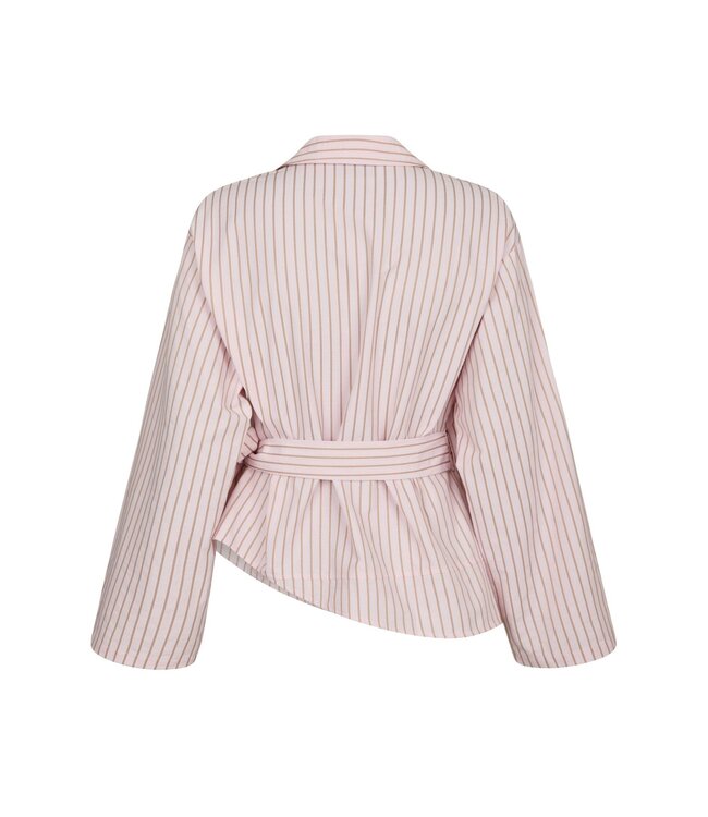 Neo Noir Tifuna Stripe Wrap Shirt