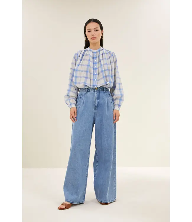 By Bar Nyka Check Blouse