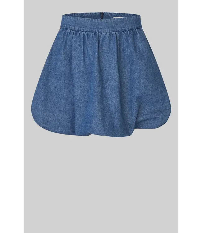 Second Female Cornelia Denim Mini Balloon Skirt