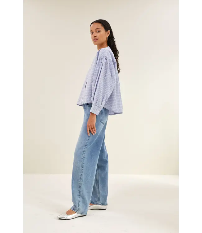 By Bar Ella Check Blouse