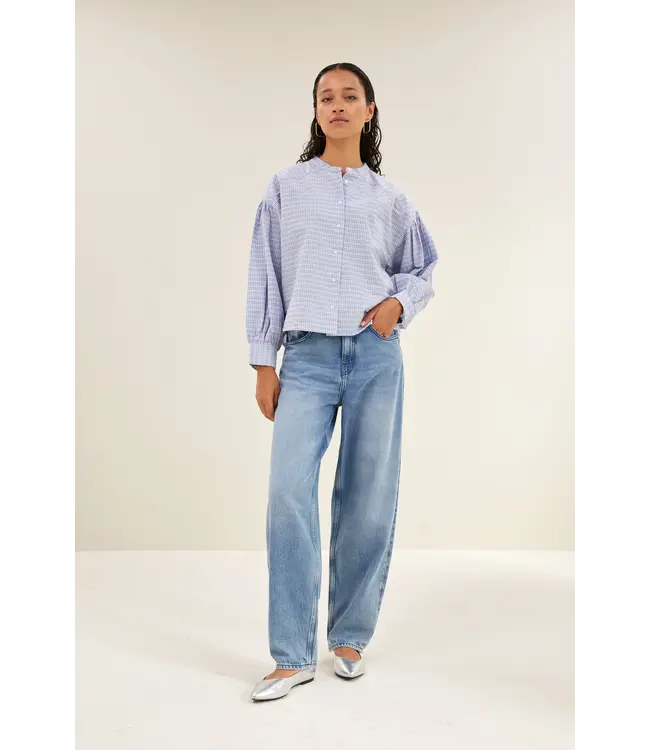 By Bar Ella Check Blouse