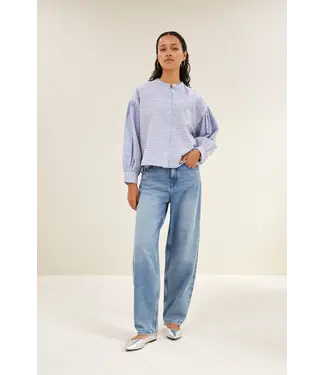 By Bar Pixie Chambray Blouse