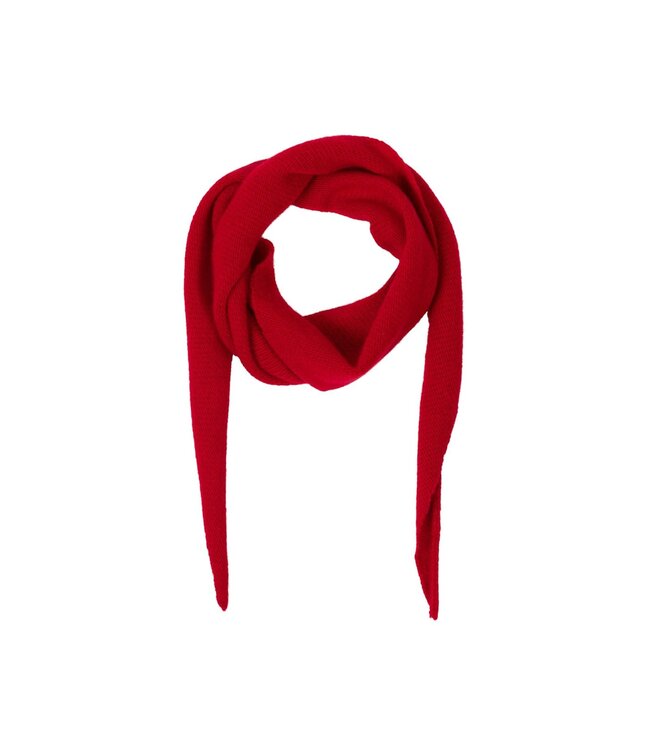 Neo Noir Misty Knit Scarf Red