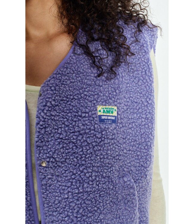 American Vintage Hoktown Jacket Sleeveless Provence Chine