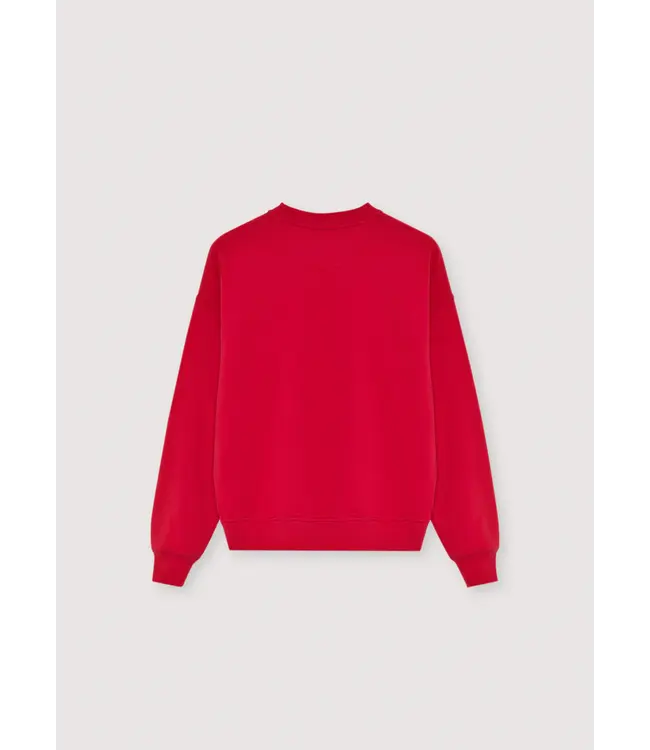 The New Society The Logo Sweatshirt Tulip Red