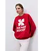 The New Society The Logo Sweatshirt Tulip Red