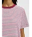 Selected Femme Essential Striped Boxy Tee Anemone