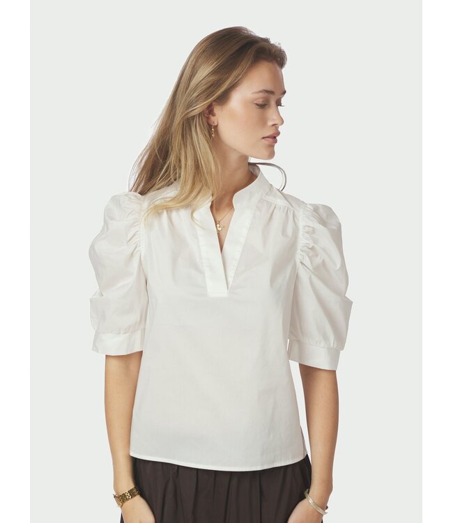 Neo Noir Roella Poplin Blouse White