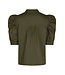 Neo Noir Roella Poplin Blouse Army