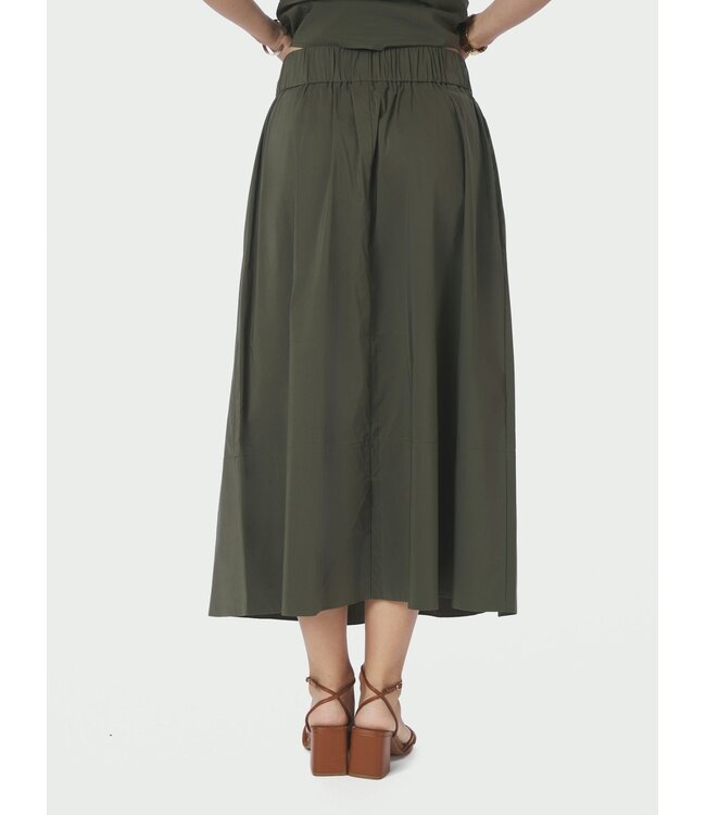 Neo Noir Yara Poplin Skirt Army