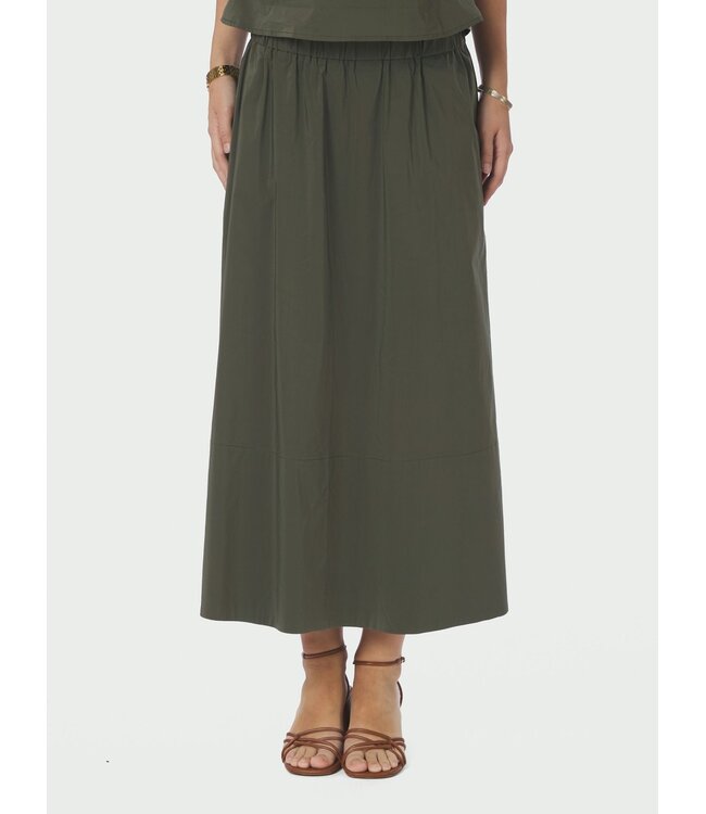 Neo Noir Yara Poplin Skirt Army