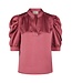 Neo Noir Roella Heavy Sateen Blouse Cherry Pink