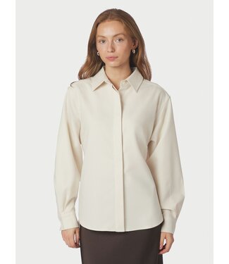 Neo Noir Waldis Solid Shirt Creme