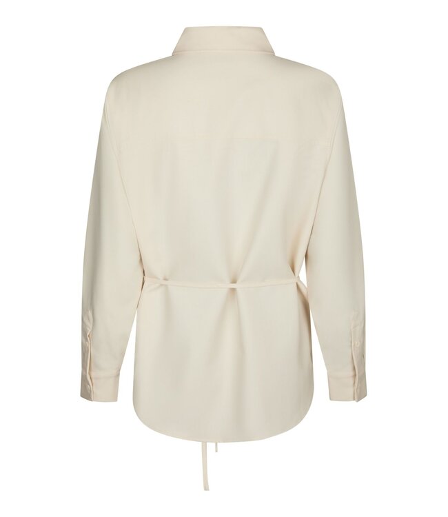 Neo Noir Waldis Solid Shirt Creme