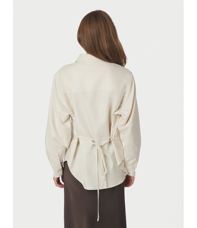 Neo Noir Waldis Solid Shirt Creme