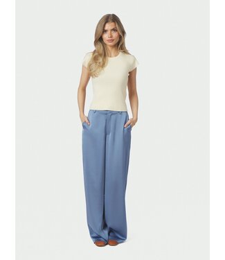 Neo Noir Emmett Heavy Sateen Pants Smoke Blue