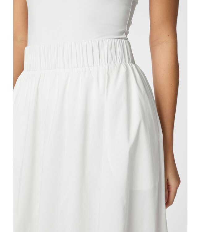 Neo Noir Yara Poplin Skirt White