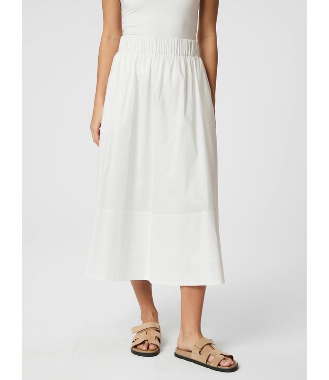 Neo Noir Yara Poplin Skirt White