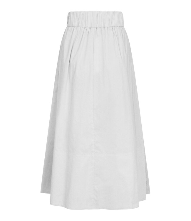 Neo Noir Yara Poplin Skirt White