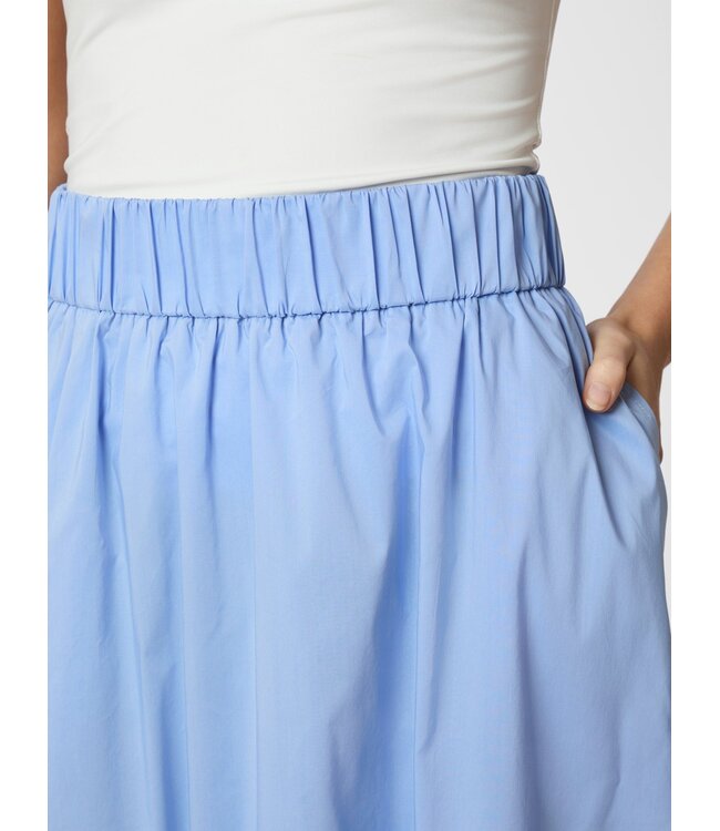 Neo Noir Yara Poplin Skirt Light Blue